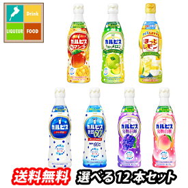 アサヒ カルピス470mlプラスチックボトル（希釈用飲料）1本単位で選べる合計12本セット【選り取り】 送料無料