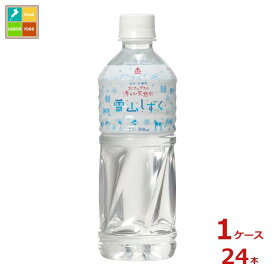ゴールドパック 北アルプスの清らか天然水 雪山しずく 500ml×1ケース（全24本） 送料無料