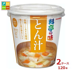マルコメ カップ 料亭の味 とん汁1食入即席カップ×2ケース（全120本） 送料無料