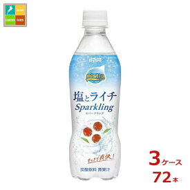 訳あり訳あり※賞味期限2026年1月18日 ダイドー ミスティオ 塩とライチスパークリング410ml×3ケース（全72本） 送料無料
