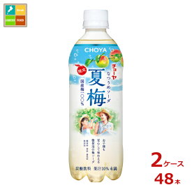 チョーヤ 夏梅ソーダ500g×2ケース（全48本）送料無料