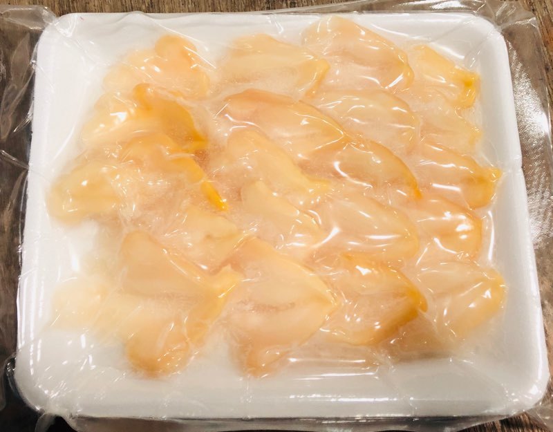 つぶ貝 開き 簡単調理済 高額売筋 150g 訳あり品送料無料 20枚入り 貝のお寿司の定番 サラダにも 5パックセット 冷凍便 コリコリの食感が人気です