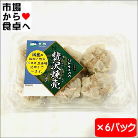 シュウマイ 6パック(1パック6個入り)【国産豚肉・国産野菜使用】昭和生まれの贅沢 焼売 【冷蔵便】