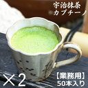 泡立つ 抹茶カプチーノ業務用100本（50本×2）【抹茶ラテ】【複数購入可】【AR】