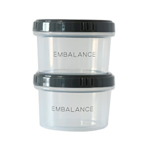 EMBALANCE ROUND CONTAINERiGoXEhReijO[ XSi130ml×2Pj yGoXz