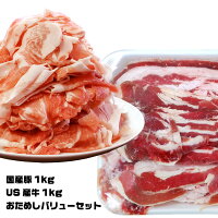 【送料別になりました】うまかもんお試しバリューセット2kg(牛1kg+豚1kg)【子供が喜ぶ