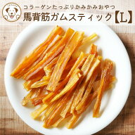 馬背筋ガム 長め Lサイズ 500g 犬 おやつ 無添加 食後の歯磨き 歯石 ガム デンタルケア 犬の歯磨き 犬の…