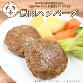 犬 ごはん 国産 無添加 馬肉ハンバーグ 100g 誕生日 ディナー 野菜 ヘルシー 低カロリー 高たんぱく ダイエット ドッグフード お試し ギフト プレゼント 犬用 パピー シニア 子犬 老犬 大型犬 中型犬 小型犬 犬のご飯 犬のごはん 犬用馬肉