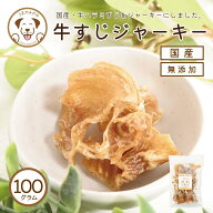 牛すじジャーキー 100g 犬 おやつ 無添加 国産 無着色 個包装 牛 スジ 硬い 犬用おやつ イヌ 小粒 犬おや…