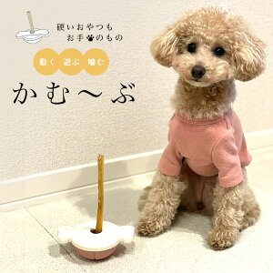 【送料無料】 犬 飲み込み 丸飲み 防止 かむ〜ぶ 全4色 愛犬用 おもちゃ 固定 硬い おやつ 早食い 丸?み防止 歯磨きガム ホルダー デンタル ガムスタンド 暇つぶし ペット あそぶ ボーン 骨 1