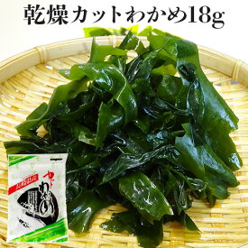 【D1】本尾海産 長崎県産 乾燥 わかめ 18g カットワカメ 国産 壱岐 島 名産 若芽 ワカメ ヨウ素 カリウム ミネラル豊富 ごはん おにぎり うどん そば 低カロリー さっと煮 煮物 若竹煮 ダイエット 無添加（D商品と同梱可）