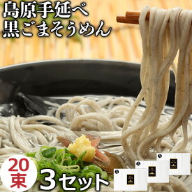 島原そうめん ソーメン 黒ごまそうめん 島原 化粧箱入り 50g×20束 伝統の手延べ製法 素麺 黒 胡麻 たっぷり 九州 長崎県 島原 ゴマ ごま ギフト ご贈答 引越祝い 内祝い セテラ 温麺 美容 健康 歯ごたえ 麺 吉田製麺 送料込（北海道・沖縄は別途送料）【A】