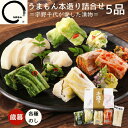 【700円OFF＆50円OFFクーポン】 漬物 詰め合わせ5品 2025 お歳暮 本造り 高級 漬け物 ギフト たくあん 白菜漬 キムチ 広島菜漬 グリーンボール漬 やまぐちECエール便 うまもん