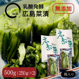 広島菜漬500g 漬物 送料無料うまもん 発酵漬物 広島菜漬け 無添加 化学調味料不使用 広島菜本漬 ご飯のお供 地域別途送料 青菜