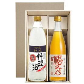 福光屋 福正宗 料理酒(900ml)・純米本味醂 福みりん(720ml)調味料セット