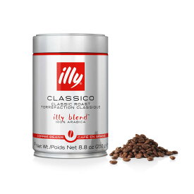 【12缶(1ケース)】イリー/illy イリーブレンド (豆) ミディアムロースト(クラシコ)250g【賞味期限6ヶ月以上】