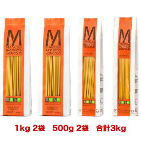 【種類を選べる3kg】パスタマンチーニ ロングパスタ3kg分(1kg2袋・500g2袋)※ラッピング不可【賞味期限6ヶ月以上】