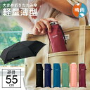 折りたたみ傘 軽量 傘 超薄型 晴雨兼用傘 ウォーターフロント ポケフラット55 カラフル 無地 薄くて軽い コンパクト 折り畳み傘 軽い 親骨55cm ブランド waterfront 旅行 プレゼント 傘専門店