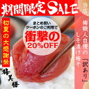 夏は梅干!超目玉まとめ買いクーポンで衝撃の20%OFF!【送料無料】【しそ漬け 梅干し 紀州南高梅】【訳あり つぶれ梅】はねだし梅しそ漬け南高梅 800g【紀州...