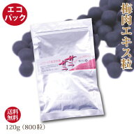送料無料 ゆうパケット便 粒状 梅肉 エキス ラミパック 120g詰 梅のパワーで毎日健康 !! つぶ 小粒 完熟 …