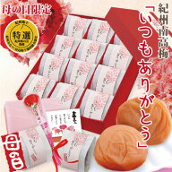 母の日 ギフト 送料無料 特選 紀州南高梅 計12包 詰合 「いつもありがとう」大粒 白龍梅 塩分約12％ 6包 …