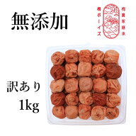 訳ありお得【無添加 梅干し】天然塩だけで漬けた昔ながらのすっぱい梅干し（塩分18%）1000g by 梅ボーイ…
