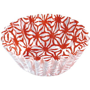 純白ペットケース(JP35ケース)和柄 (麻の葉紅・麻の葉紺) 5号深口 250枚・カップケース、お弁当ケース、お弁当カップ、おかずケース、おかずカップ、紙ケース、チェック柄、おせ