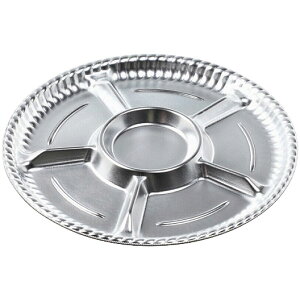 オードブル容器 ティアラプラッター丸40 本体 銀 セット(本体+蓋) T−プラッター丸−40嵌合高蓋 APエコ【キーワード】正月、ゴールデンウィーク、GW、お盆、円形、丸