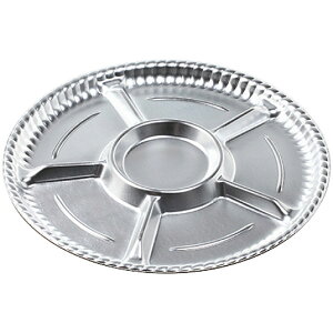 オードブル容器 ティアラプラッター丸50 本体 銀 セット(本体+蓋) T−プラッター丸−50嵌合高蓋 APエコ【キーワード】正月、ゴールデンウィーク、GW、お盆、円形、丸