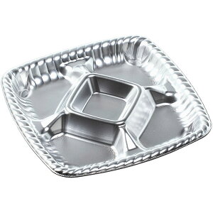 オードブル容器 ティアラプラッター220 本体 銀 セット(本体+蓋)T−プラッター220 嵌合高蓋 APエコ【キーワード】正月、ゴールデンウィーク、GW、お盆、円形、丸