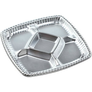 オードブル容器 ティアラプラッター240 本体 銀 セット(本体+蓋)T−プラッター240 嵌合高蓋 APエコ【キーワード】正月、ゴールデンウィーク、GW、お盆、円形、丸