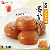 【紀州南高梅A級使用】元祖はちみつ梅干 黄金漬 900g サイズ3L ご自宅用｜果肉たっぷり＆まろやか甘味｜8…