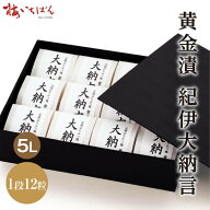 【紀州南高梅使用】紀伊大納言 12粒・24粒・36粒 高級貼箱入 ギフト｜黄金漬 5L 個包装 はちみつ梅 ｜贈…