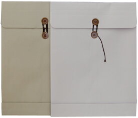角0封筒 保存袋 マチ 紐付/ひも付 カラー 2色有り 厚さ120g 100枚