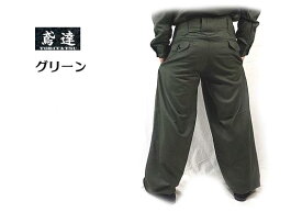 【鳶達 ブランド 2型】細身 三つボタン 超ロング グリーンイーブンリバー 鳶服サージ TB-501【作業服・作業着・年間 鳶服】（千曲屋 種田 寅壱 関東鳶 御用達の職人向け）