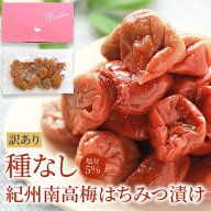 はちみつ梅干し 種なし 1000円ポッキリ 送料無料 訳あり 塩分5% 250g 紀州南高梅 減塩 梅干し 梅干 はち…