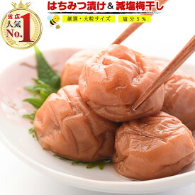 梅干し 減塩 はちみつ 大粒 つぶれ梅 1kg【 ほんのり甘い はちみつ味 塩分5％ 】（ 完熟梅使用で柔らかい梅干しを厳選 ） 熱中症対策 うめぼし はちみつ漬け 訳あり 南高梅 紀州南高梅 はちみつ梅干し 国産 梅 梅干 ギフト プレゼント 減塩梅干し