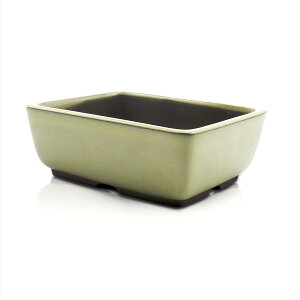 盆栽鉢 陶器 4〜5号 ナデ角 おしゃれ 専門店 ミニ 小さい う泥 青 白 緑 四色 四日市萬古焼 浅型 長方形 四角 小品 植木鉢