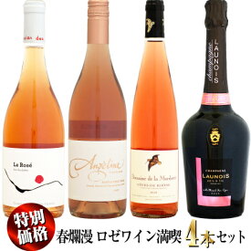 【特別価格】春爛漫 ロゼワイン満喫 4本セット
