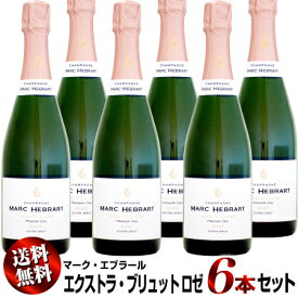 【送料無料】6本セット マーク・エブラール ロゼ 1er エクストラ・ブリュット NV 750ml