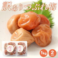 紀州南高梅　 はちみつ 梅 1kg × 2 　 訳アリ つぶれ梅 　 お弁当 免疫 塩分補給 熱中症対策 お徳用 ご…
