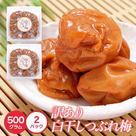 送料無料 訳あり 梅干し 白干し 梅 500g × 2個セット 白干し 大粒 訳アリ 大容量 南高梅 梅干 梅干し う…
