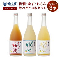 【公式】 梅乃宿 梅の宿 梅 ゆず れもん 720ml×3本 メーカー直送 あらごしシリーズ セット お酒 あらご…