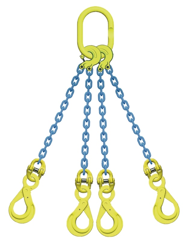 チェーンスリング マーテック ４点吊 吊り具 ＴＬ４‐ＢＫ ロッキングフック １３ｍｍ 【12月スーパーSALE １３．５ｔ