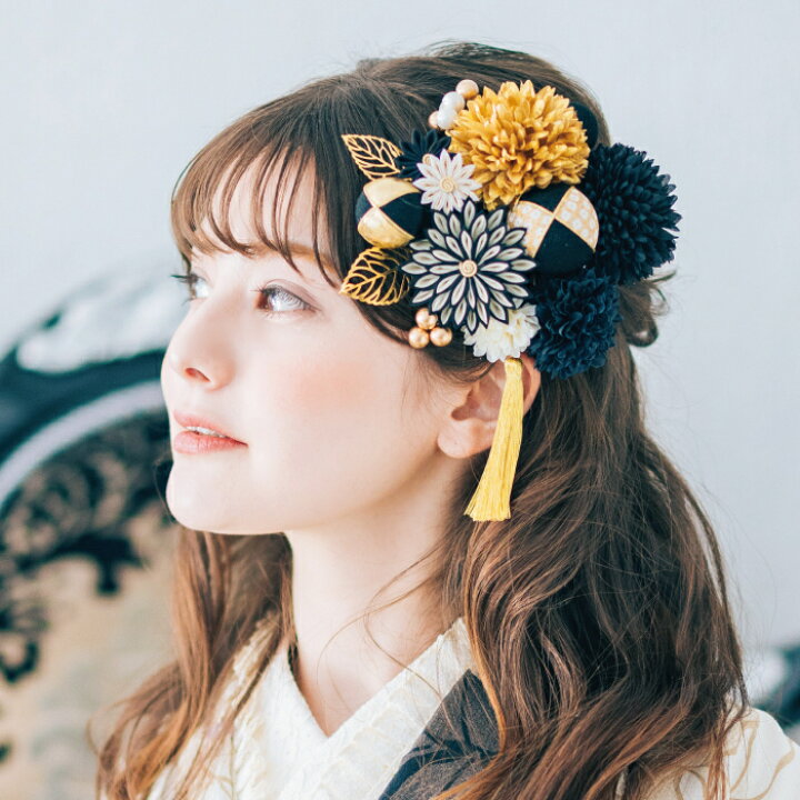 楽天市場】【21日〜マラソンP10】 髪飾り Arenca 百花八重菊 | 玉 