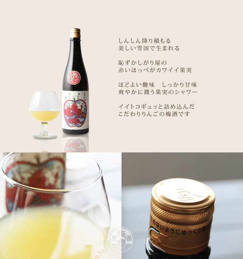 史上一番安い史上一番安い大信州のみぞれりんごの梅酒 1800ml <br>梅酒 ギフト [大信州酒造] 日本酒・焼酎