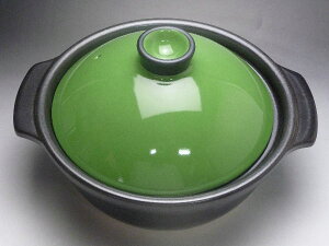 洋風土鍋グリーン/黒6号