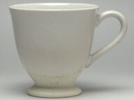 【B級品】白陶　貫入高台コーヒーカップ　[普段使いの食器]
