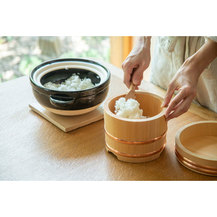 楽天市場】木製おひつ-木曽さわらの厚口おひつ 江戸びつ 3合～3升  
