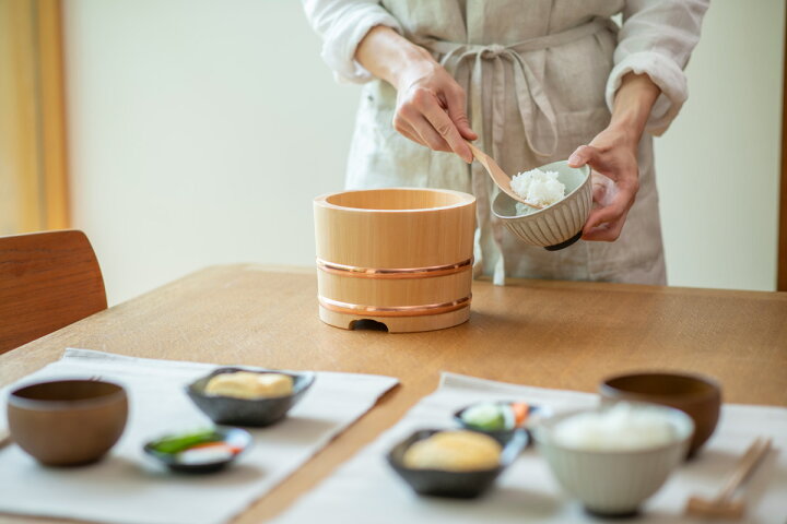 楽天市場】木製おひつ-木曽さわらの厚口おひつ のせびつ のせ蓋おひつ 